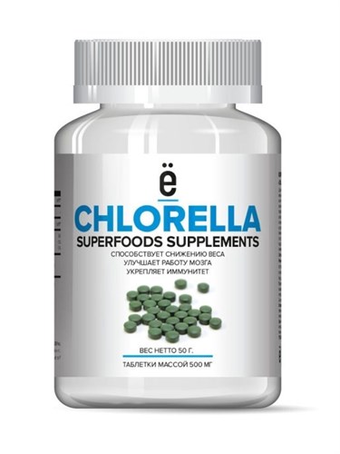 ё|батон Chlorella (100таб) - фото 10546