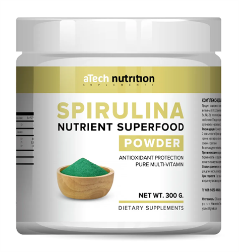 aTech Nutrition Spirulina молотая (300г) - фото 10873