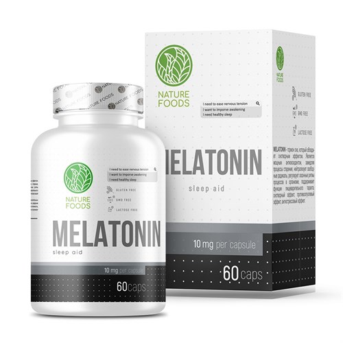 Nature Foods Melatonin 10mg (60капс) - фото 11389
