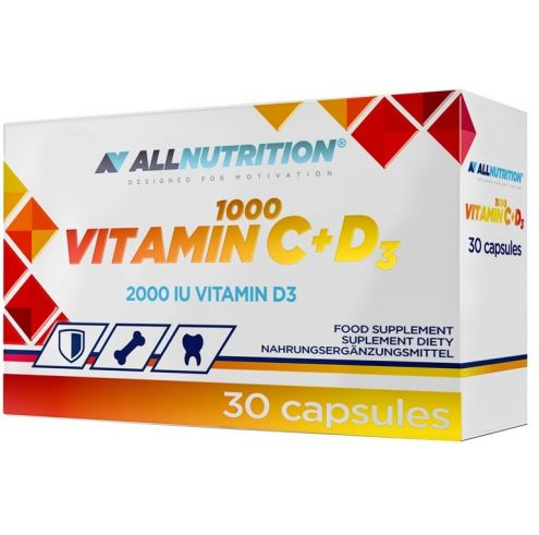 All Nutrition Vitamin C + D3 1000mg (30капс) - фото 11447