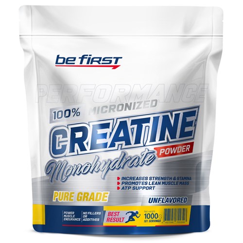 Be First Creatine Micronized Powder (1000г) пакет - фото 12146