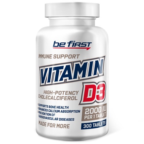 Be First Vitamin D3 2000 IU (300таб) - фото 12212