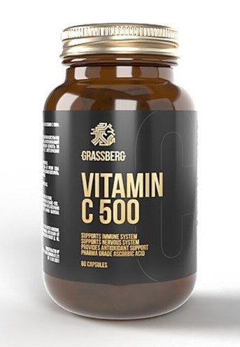 GRASSBERG - Vitamin C 500 mg (60капс) - фото 12237