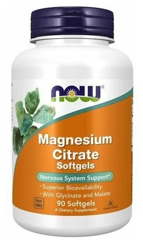 NOW Magnesium Citrate (90капс) - фото 12667