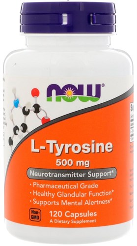 NOW L-Tyrosine 500mg (120капс) - фото 13097