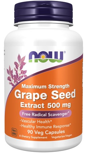 NOW Grape Seed Extract 500 mg (90капс) - фото 13100