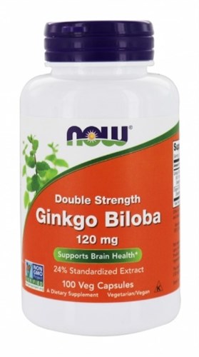 NOW Ginkgo Biloba 120 mg (100вег.капс) - фото 13108