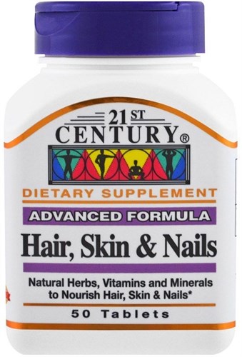 21st Century Advanced Formula Hair, Skin & Nails (50таб) - фото 4497