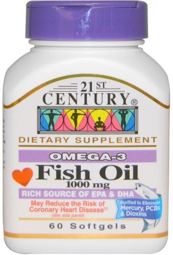21st Century Fish Oil 1000mg (60таб) - фото 4520