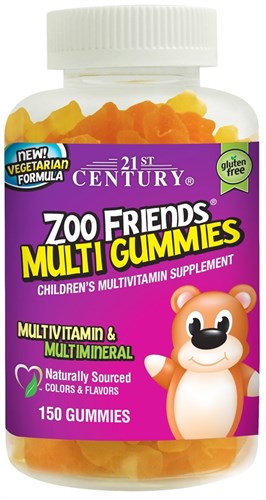21st Century ZOO Friends Multi Gummies (150жев.таб) - фото 4555