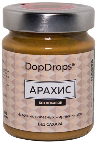 DopDrops Паста Арахис стекло (без добавок) (265гр) - фото 5900