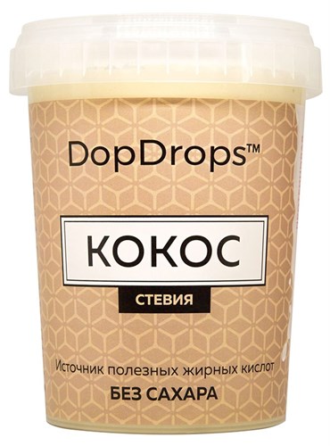 DopDrops Протеиновая паста Кокос (стевия) (1000гр) - фото 5926