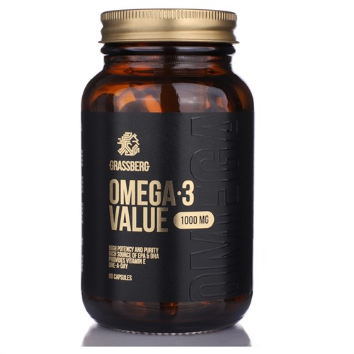 GRASSBERG - Omega-3 Value 30% 1000 mg (60капс) - фото 6462