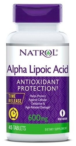 Natrol - Alpha Lipoic Acid 600mg (45капс) - фото 7361