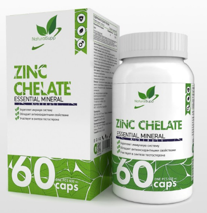 Natural Supp Zinc Chelate (60капс) - фото 7515