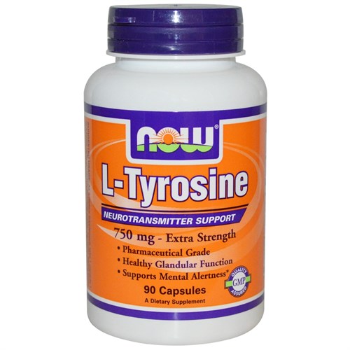 NOW - Tyrosine 750 mg (90капс) - фото 7844
