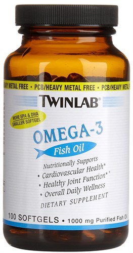 Twinlab Omega-3 Fish Oil (100гел.капс) - фото 9500