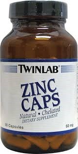 Twinlab Zinc Caps 50 mg (90капс) - фото 9514