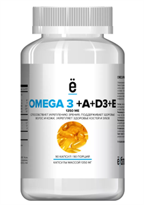 ё|батон Omega 3 + Vitamin A+D3+E (90капс)